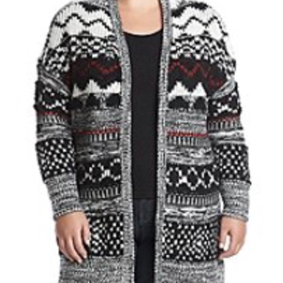 Ruff Hewn Sweaters - Ruff Hewn Plus Size Pattern Cardigan NWT